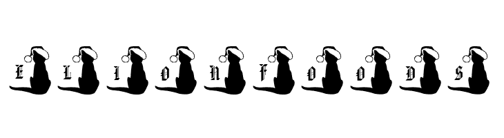 pf_xmas_cat  Free Fonts Download
