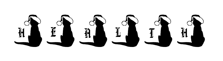 pf_xmas_cat  Free Fonts Download