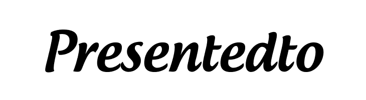 Presentedto Androgyne Medium Font