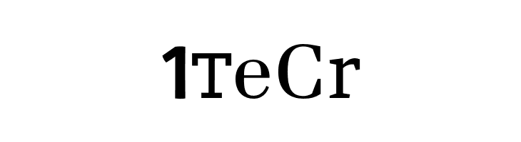 1TeCr Amperisk Font