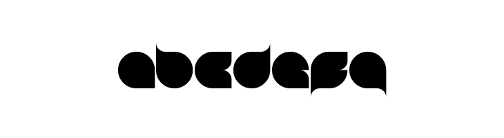 ABCDEFG blob round Font