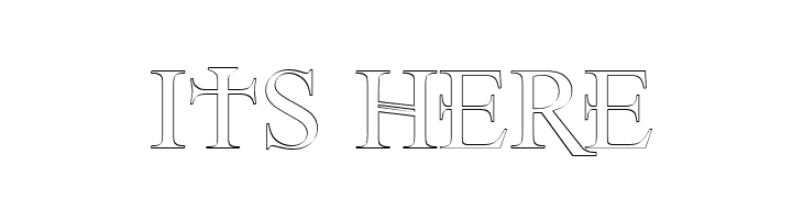 Denial2RegularOutline  Free Fonts Download