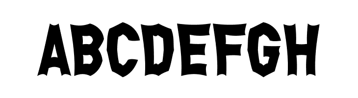 ABCDEFGH Monga Regular Font