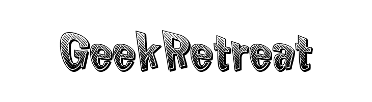 GeekRetreat Chicken Butt Font