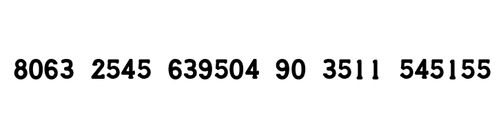 CreditCard  Free Fonts Download