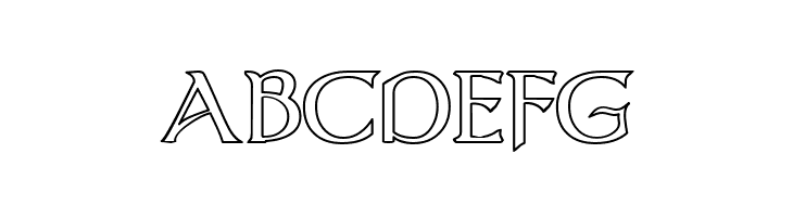 Dumbledor 1 Outline  Free Fonts Download