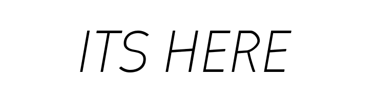 Absolut Pro Thin Italic reduced  Free Fonts Download