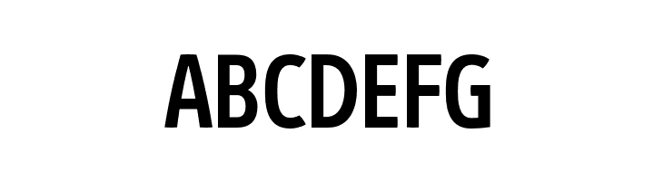 ABCDEFG AbsolutProCond-Medium Font