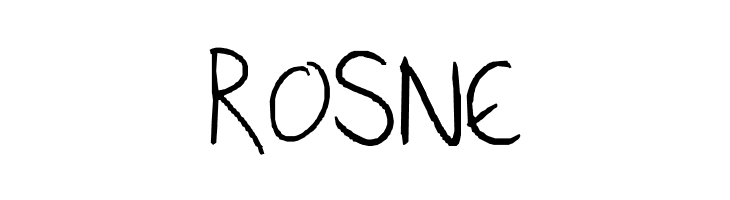 ROSNE If only life was simple Font