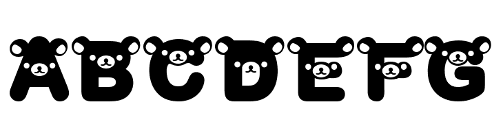 rilakkuma dingbat Bold  Free Fonts Download