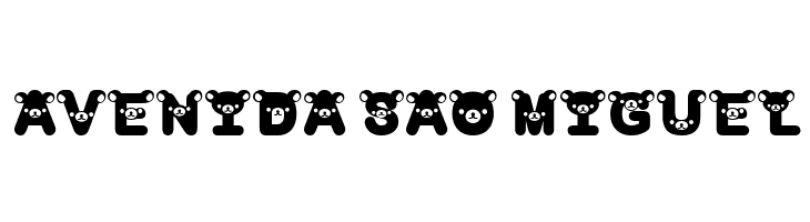 rilakkuma dingbat Bold  Free Fonts Download