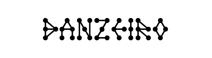 Molecule model Regular E.  Free Fonts Download