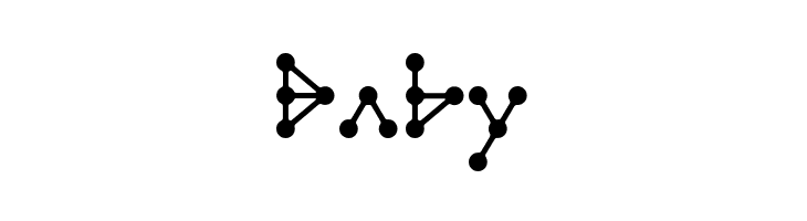 Molecule model Regular E.  Free Fonts Download