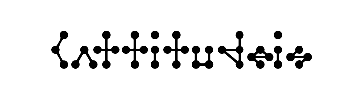 Molecule model Regular E.  Free Fonts Download