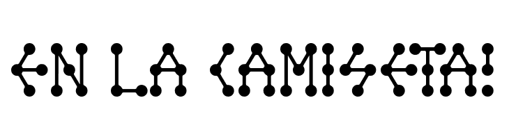Molecule model Regular E.  Free Fonts Download