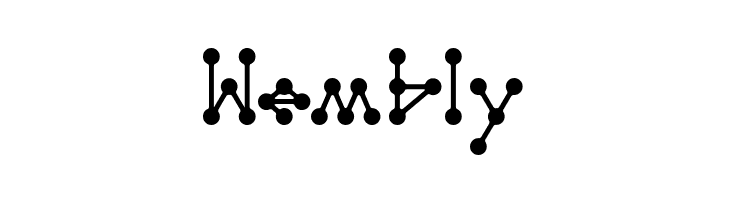 Molecule model Regular E.  Free Fonts Download