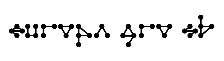 Molecule model Regular E.  Free Fonts Download