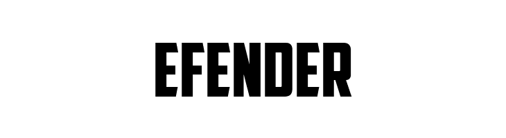 EFENDER American Captain Normal Font