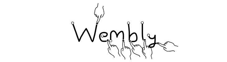 Gesture Hand  Free Fonts Download