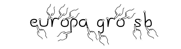 Gesture Hand  Free Fonts Download