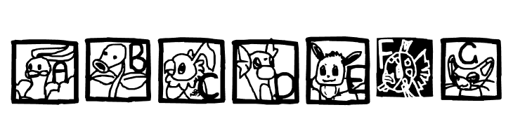 Pokemon !  Free Fonts Download