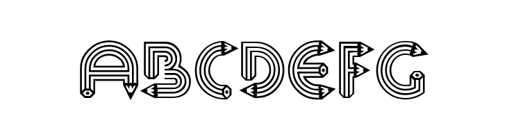 Pencil Caps  Free Fonts Download