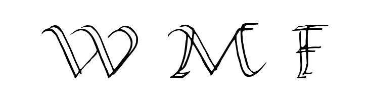 Calligraphy Double Pencil  Free Fonts Download