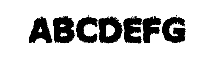 Hairy Monster Solid  Free Fonts Download