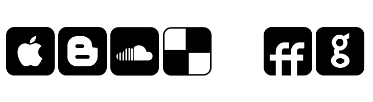 Social Networking Icons Regular  Free Fonts Download