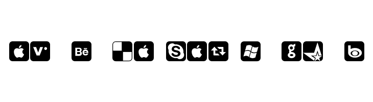 Social Networking Icons Regular  Free Fonts Download