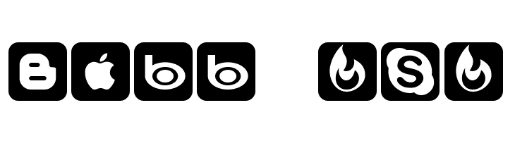 Social Networking Icons Regular  Free Fonts Download