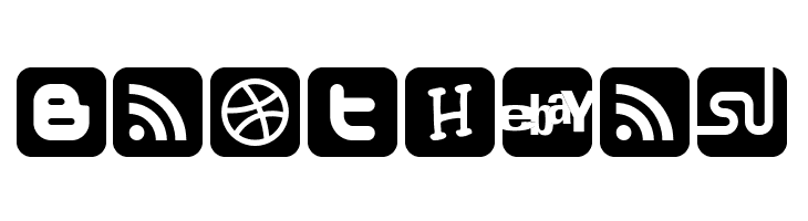 Social Networking Icons Regular  Free Fonts Download