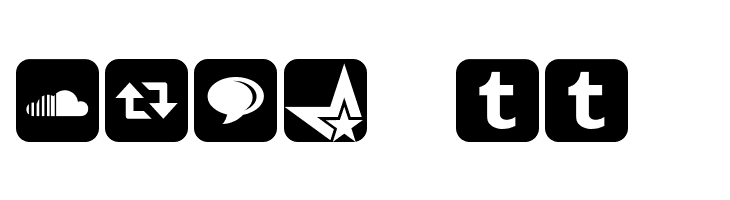 Social Networking Icons Regular  Free Fonts Download