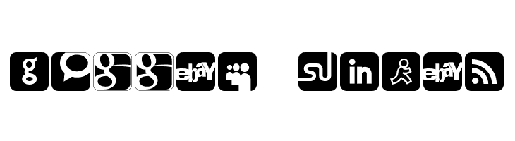 Social Networking Icons Regular  Free Fonts Download