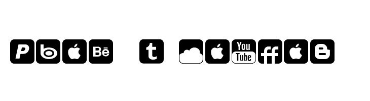 Social Networking Icons Regular  Free Fonts Download
