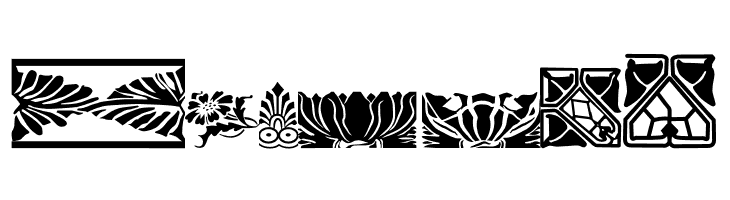 Nouveau Rococo Deco Dings I  Free Fonts Download