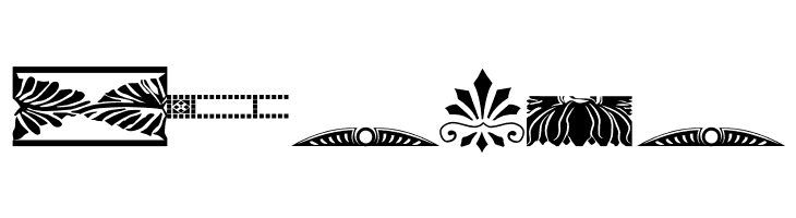 Nouveau Rococo Deco Dings I  Free Fonts Download
