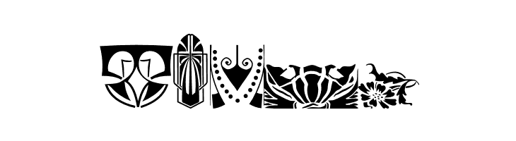 Nouveau Rococo Deco Dings I  Free Fonts Download