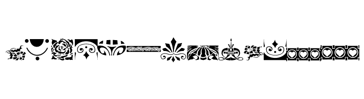 Nouveau Rococo Deco Dings I  Free Fonts Download