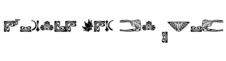 BOUTON Nouveau Ornaments II  Free Fonts Download