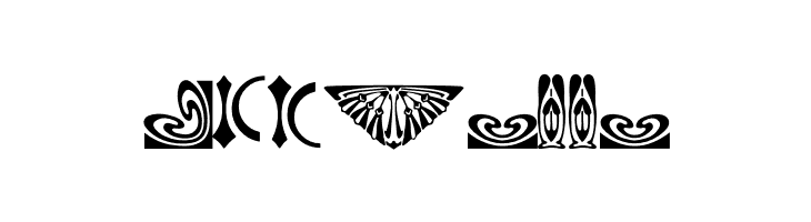 BOUTON Nouveau Ornaments II  Free Fonts Download