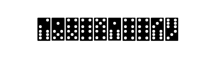 FE-Dominoes  Free Fonts Download
