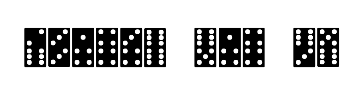 FE-Dominoes  Free Fonts Download