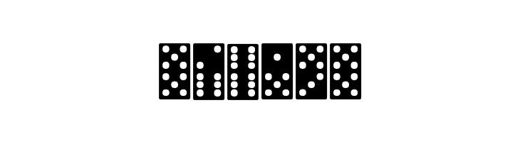 FE-Dominoes  Free Fonts Download