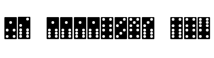 FE-Dominoes  Free Fonts Download