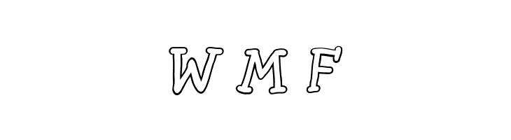SlabSerifWrittenOutlineBold  Free Fonts Download