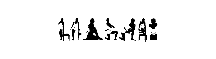 WomanSilhouettes  Free Fonts Download