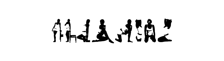 WomanSilhouettes  Free Fonts Download