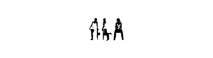 WomanSilhouettes  Free Fonts Download