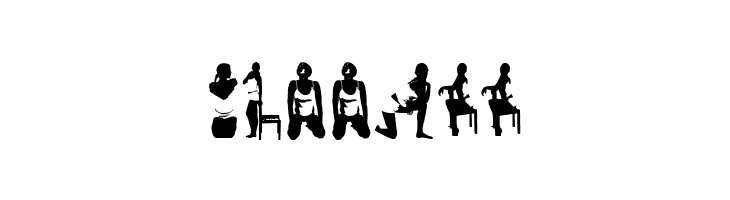 WomanSilhouettes  Free Fonts Download